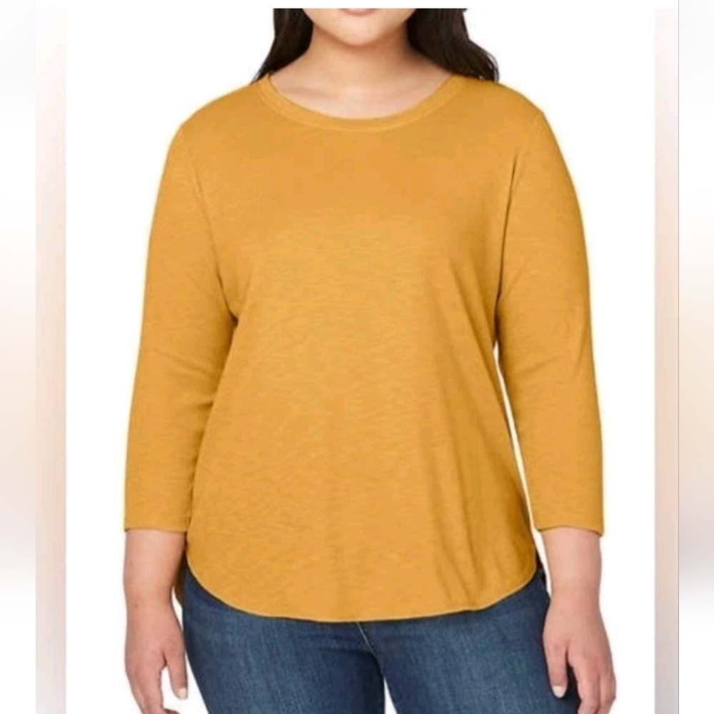 Kirkland Signature Women's Golden Long Sleeve‎ Top